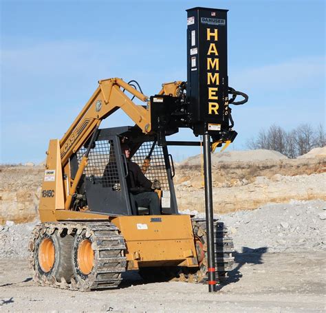 skid steer post driver rental ohio|post pounder rental near me.